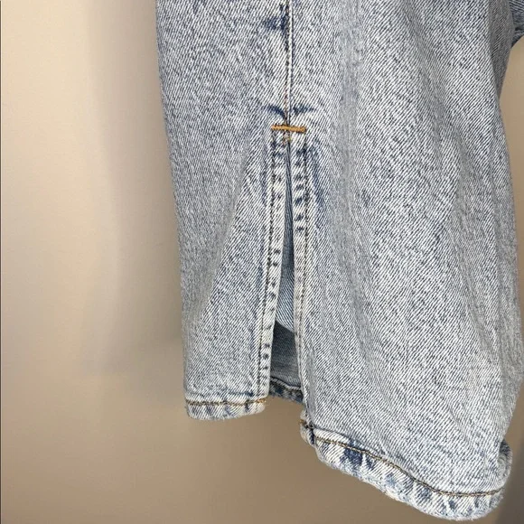 Good American Good Boy Split Hem High Waist Straight Leg Jeans